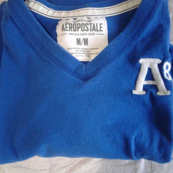 Mens med.long sleeve pull over v neck AEROPOSTALE sweater - Picture 3 of 7